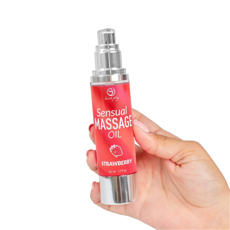 Aceite de Masaje Sensual Fresa 50ml - Imagen 3