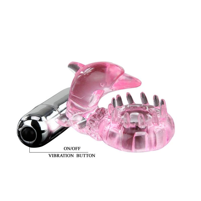 Anillo Vibrador Love Dolphig Ring Rosa - Imagen 3