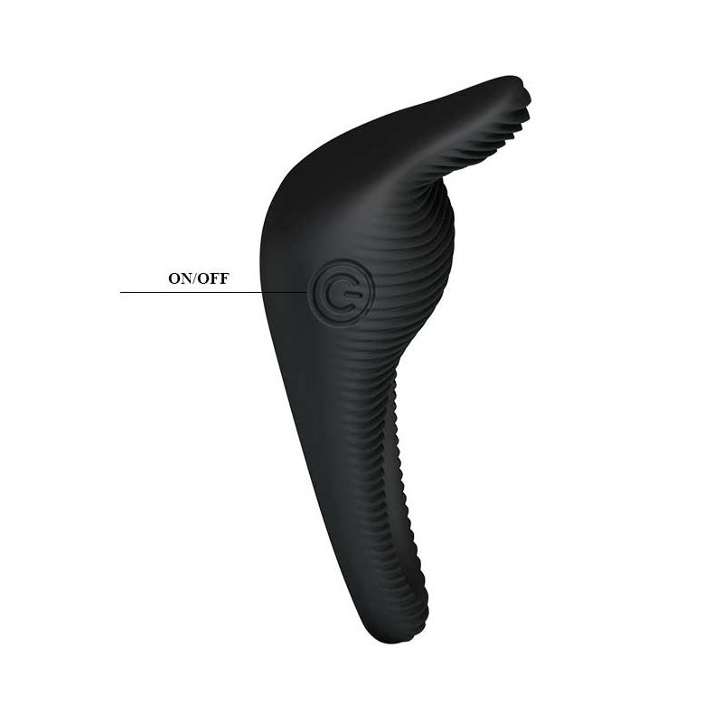 Anillo Vibrador Thimble Negro - Imagen 9