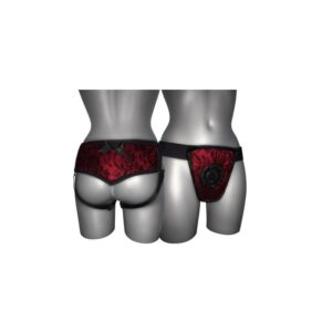 Arnés de Luxe Con Espalda Rojo S - XL