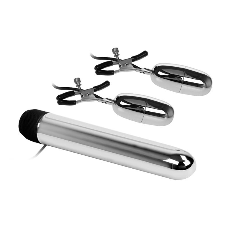 Baile Set Bala Vibrador y Pinzas para Pezones con Vibración Turbo - Imagen 6