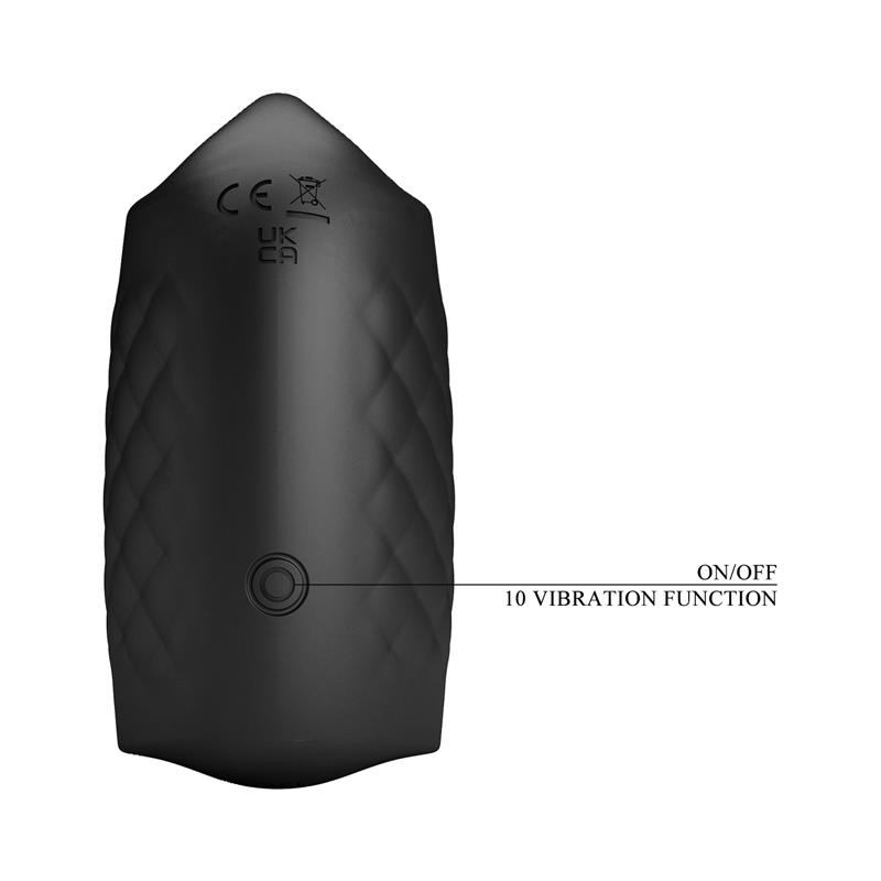 Black Glans Trainer Masturbador Manual con Vibración - Imagen 4
