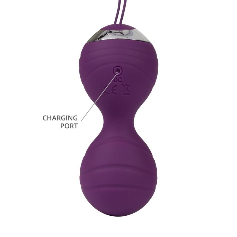 Bolas Kegel con Vibración con Control Remorto Cannes Purpura - Imagen 3