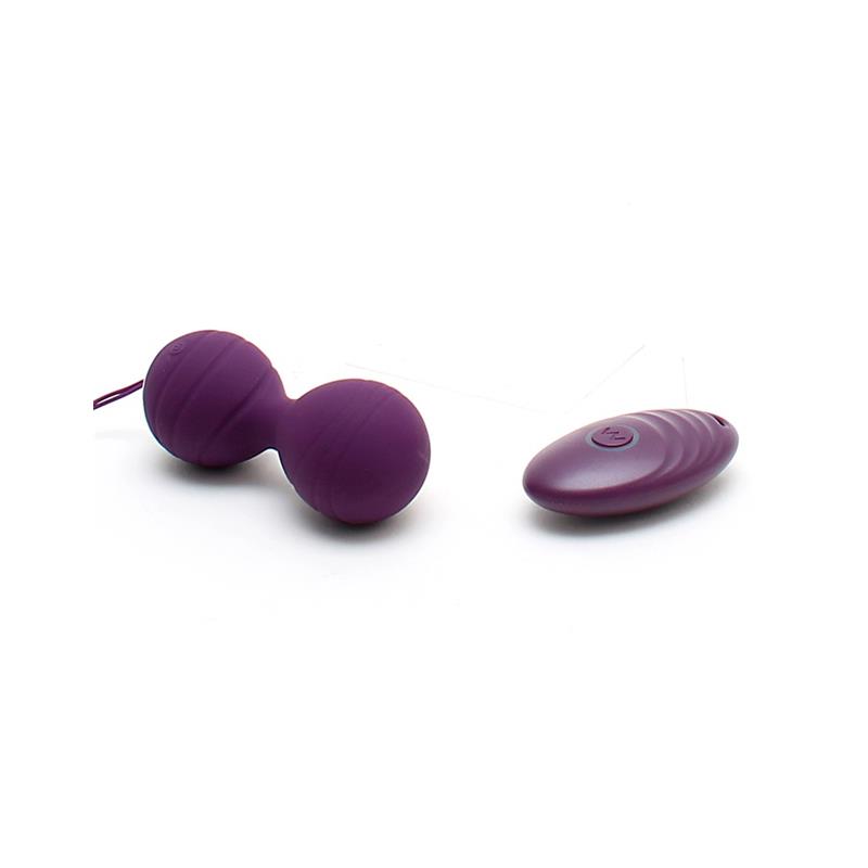 Bolas Kegel con Vibración con Control Remorto Cannes Purpura - Imagen 4
