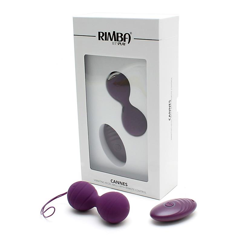 Bolas Kegel con Vibración con Control Remorto Cannes Purpura - Imagen 5