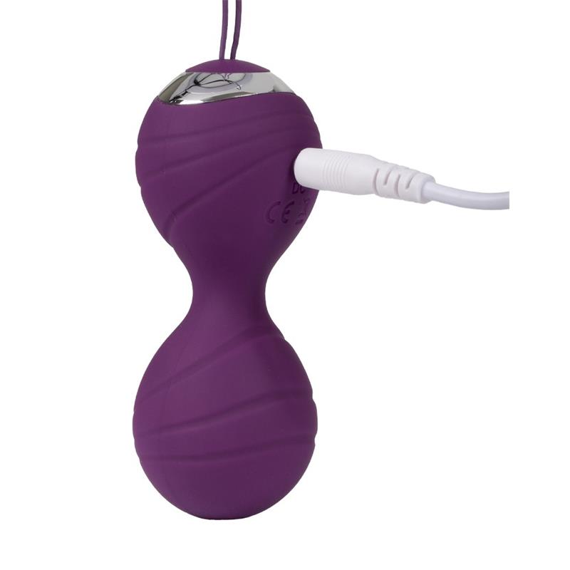 Bolas Kegel con Vibración con Control Remorto Cannes Purpura - Imagen 6