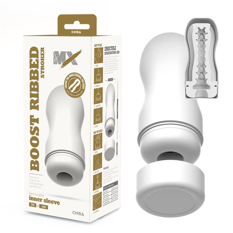 Boost Ribbed Stroker Masturbador Masculino - Imagen 3