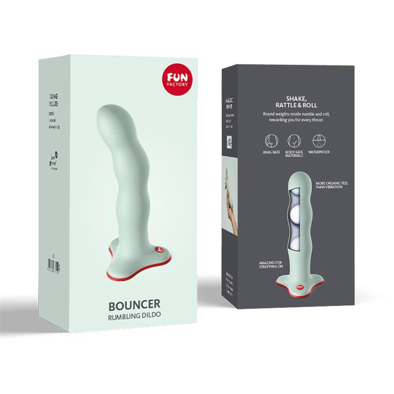 Bouncer Dildo con Bolas Internas Sage Green - Imagen 6
