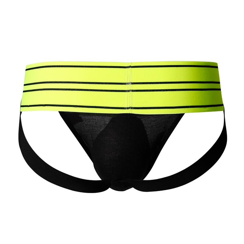 C4M15 Suspensorio Estilo Rugby Neon Lime - Imagen 4