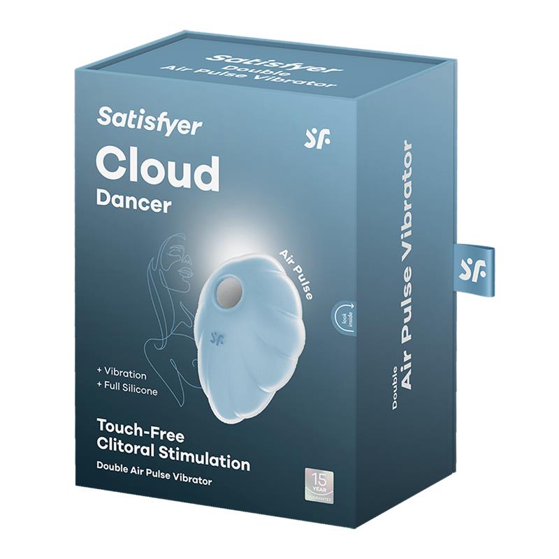 Cloud Dancer Succionador y Vibrador Azul - Imagen 3