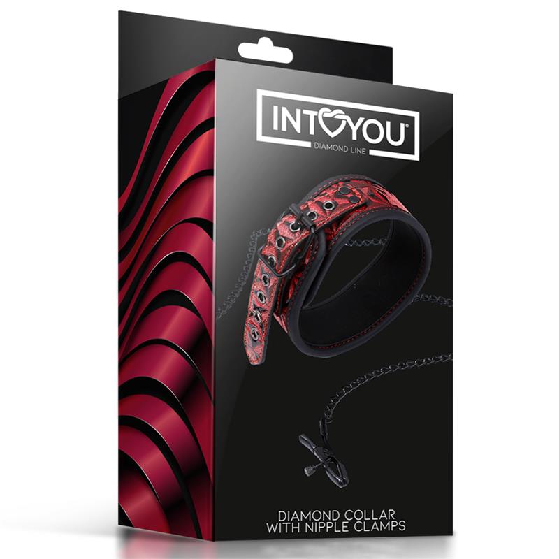 Collar con Pinzas para los Pezones Diamond Cuerpo Vegano - Imagen 6