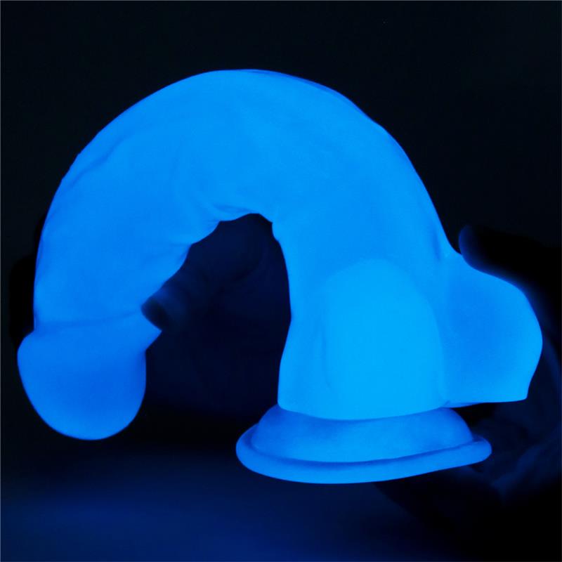 Dildo 8.5 Lumino Luz Azul - Imagen 3