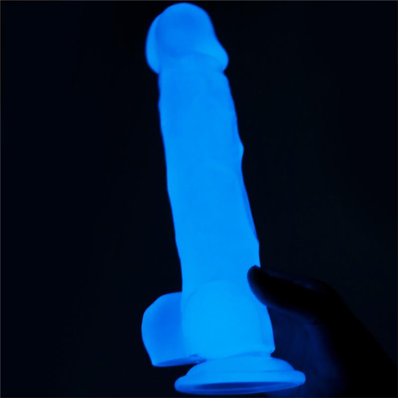 Dildo 8.5 Lumino Luz Azul - Imagen 4