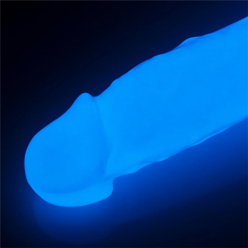 Dildo 8.5 Lumino Luz Azul - Imagen 6