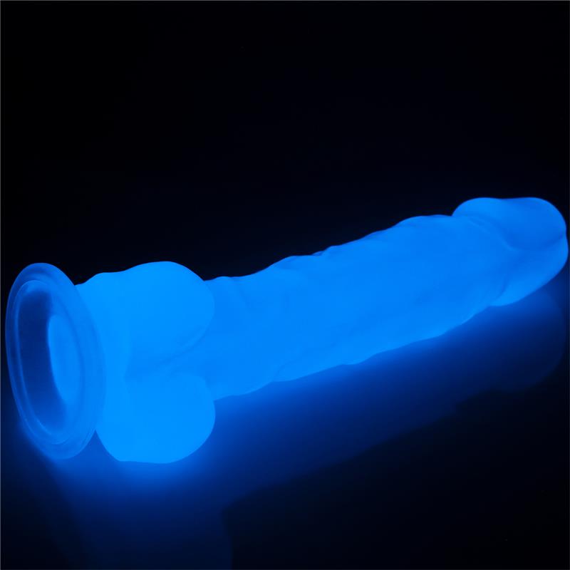 Dildo 8.5 Lumino Luz Azul - Imagen 10