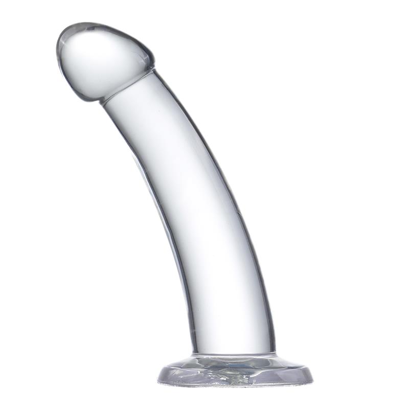 Dildo Curvado Material Cristalino 16 cm - Imagen 5
