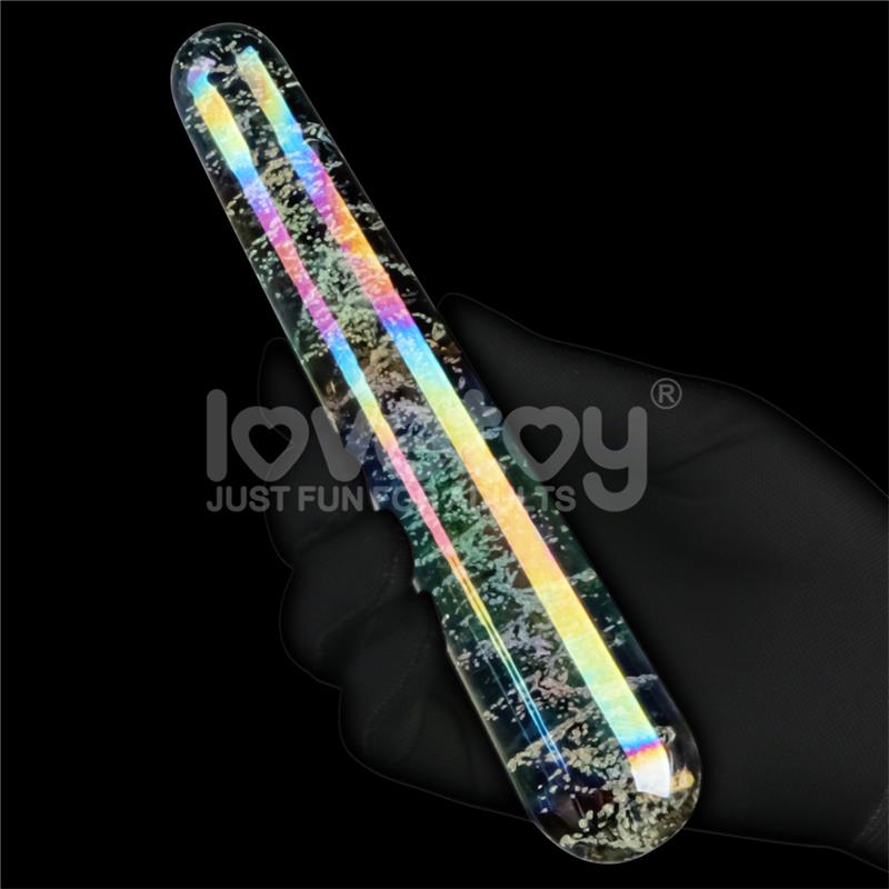 Dildo de Cristal que Brilla en la Oscuridad Dark Twilight Slim Fantasy - Imagen 4