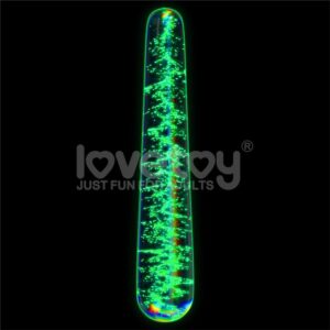 Dildo de Cristal que Brilla en la Oscuridad Dark Twilight Slim Fantasy