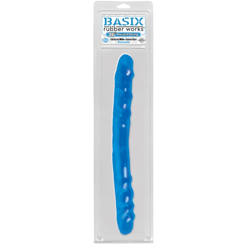Dildo Doble 40,6 cm Azul - Imagen 3