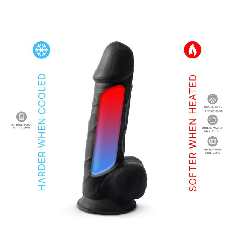 Dildo Dual Density Mod. 4 - 8.5 Negro - Imagen 5