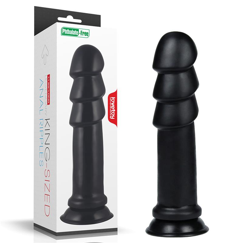 Dildo King Sized Anal Ripples 11.25 Negro - Imagen 10