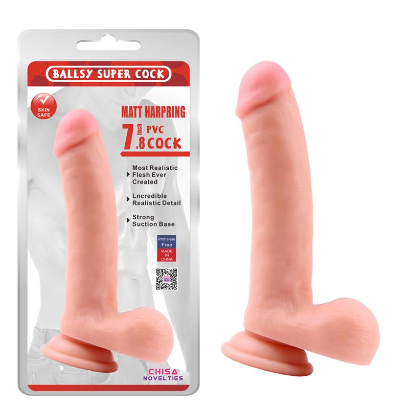 Dildo Matt Harpring 20 x 4 cm Natural - Imagen 3