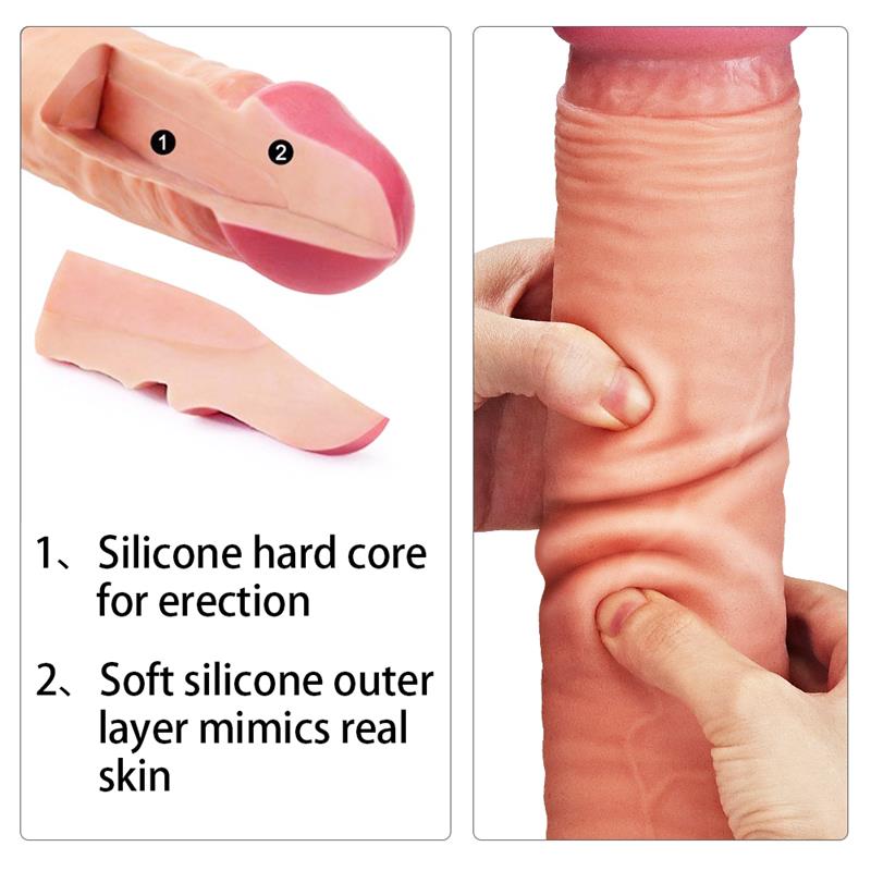 Dildo Nature 12 Dual Layer Natural - Imagen 3