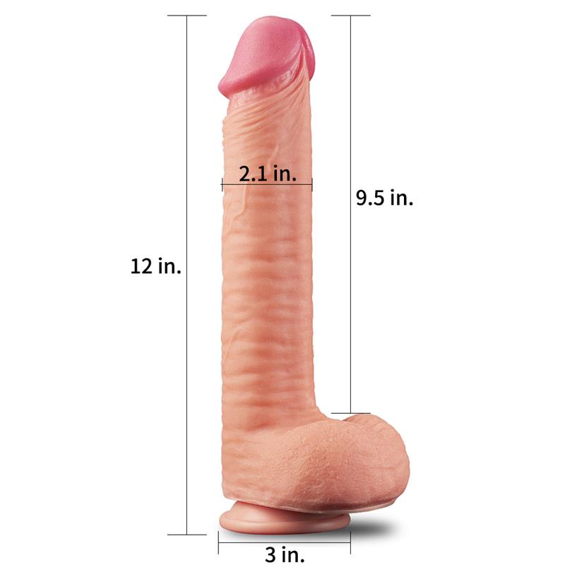 Dildo Nature 12 Dual Layer Natural - Imagen 5
