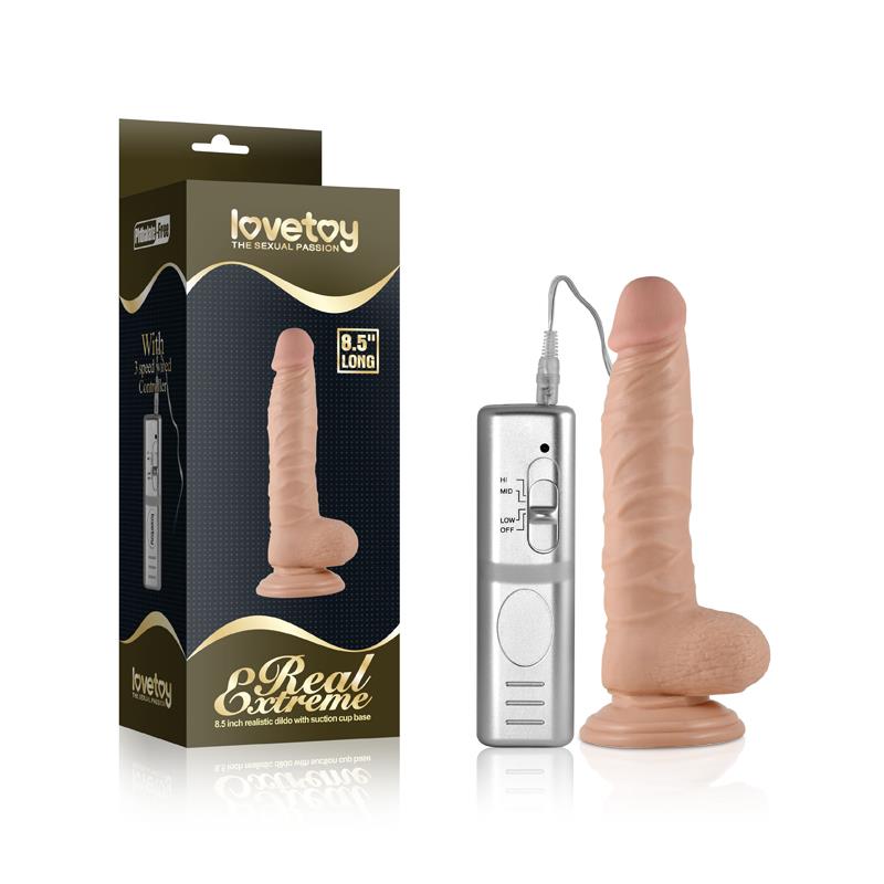 Dildo Real Extreme con Vibración 8.5 Natural - Imagen 5