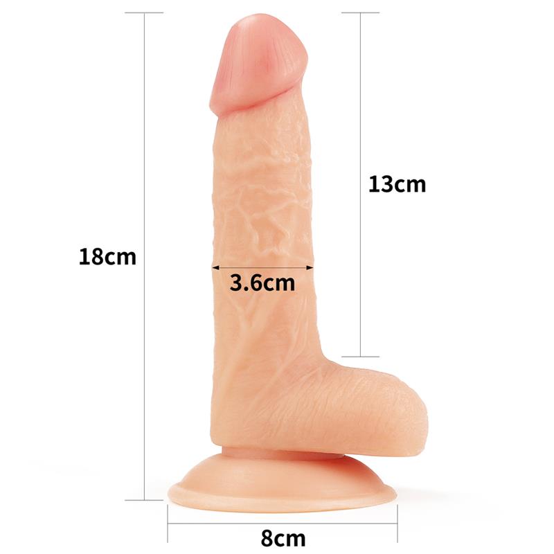 Dildo The Ultra Soft Dude 7 Natural - Imagen 4