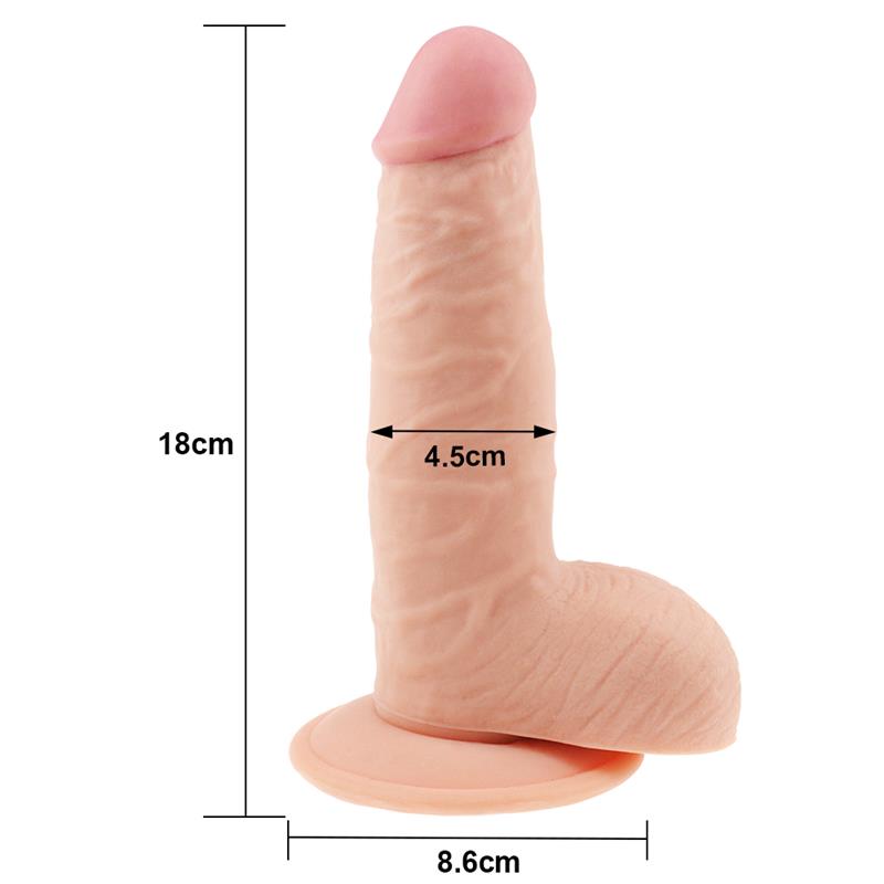 Dildo The Ultra Soft Dude 7.5 Natural - Imagen 7