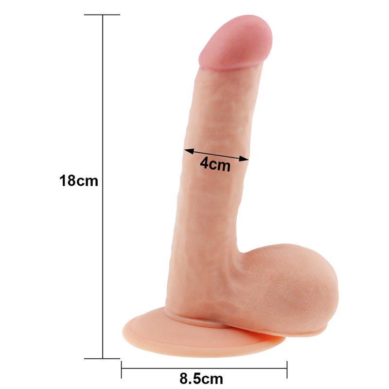 Dildo The Ultra Soft Dude 7.5 Natural - Imagen 3