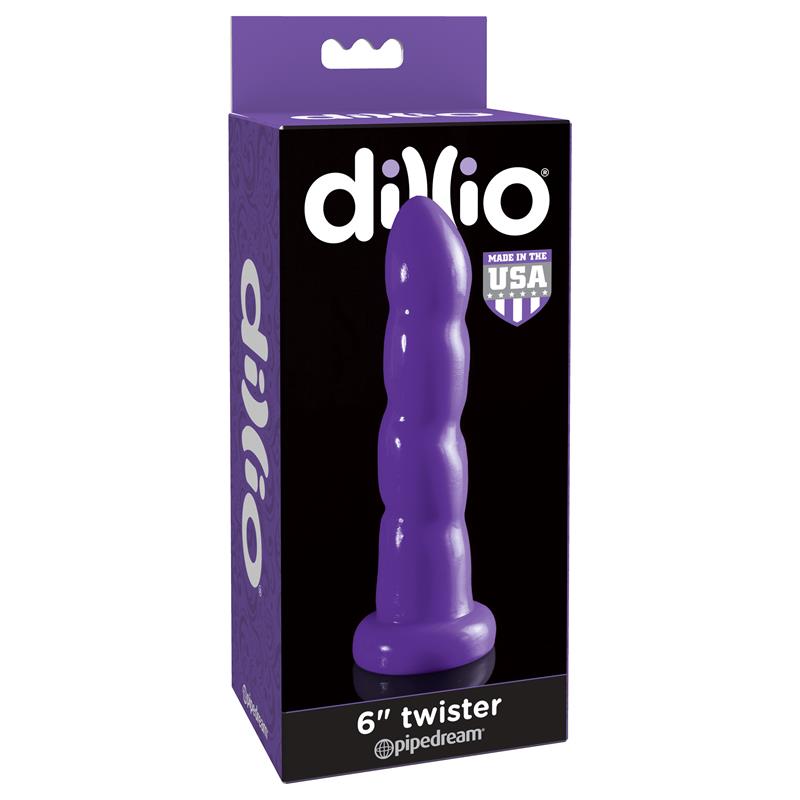 Dildo Twister 15,2 cm Púrpura - Imagen 4