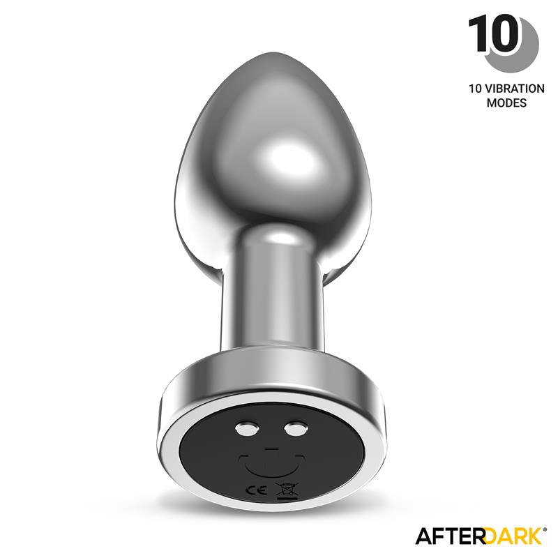 Dimpor Plug Anal Cromado con Vibración USB Magnético Talla M - Imagen 9