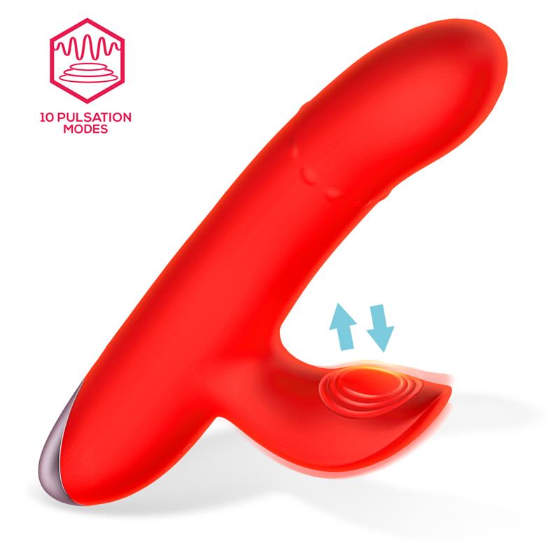 Divya Vibrador con Aro de Bolas Internas Up and Down y Pulsación 3 Motores Independientes USB - Imagen 3