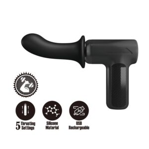 Dj Doctor Pistola de Masaje Dildo Función Empuje Negro