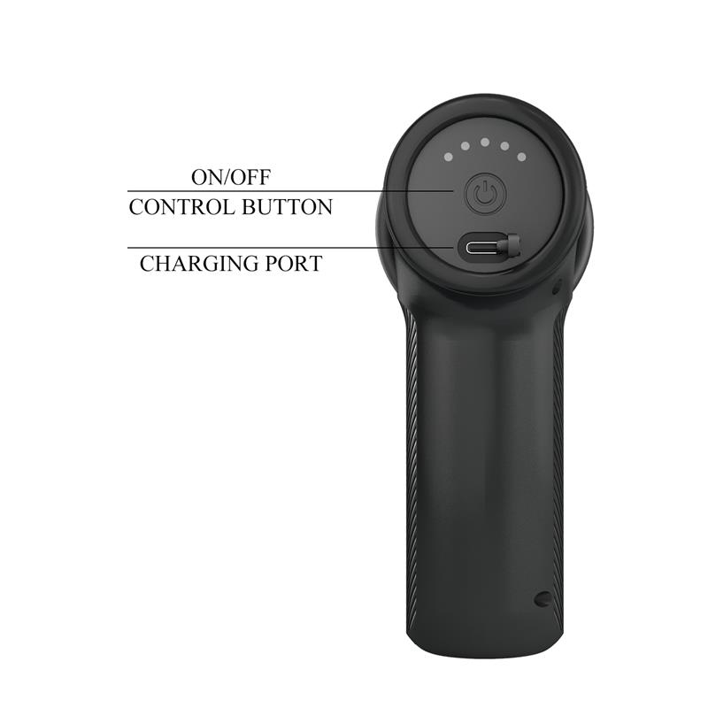 Dj Doctor Pistola de Masaje Dildo Función Empuje Negro - Imagen 11