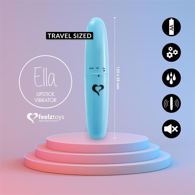 Ella Lipstick Vibrador Light Blue - Imagen 5