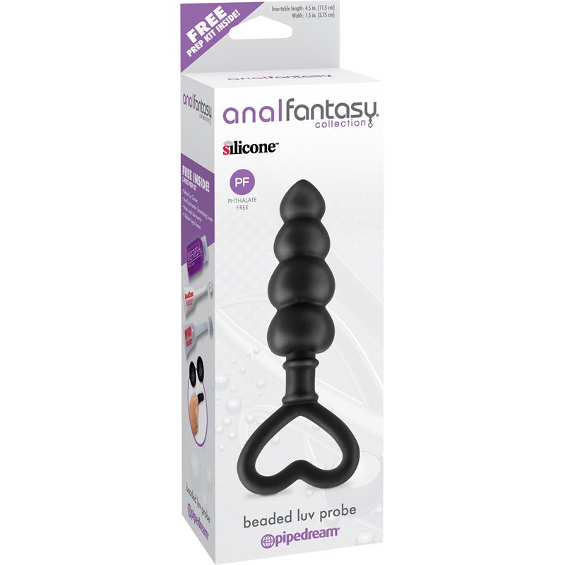 Estimulador Anal Beaded Luv Probe Negro - Imagen 5