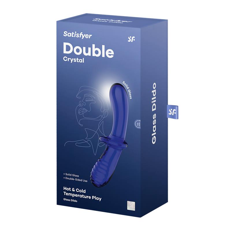 Estimulador de Cristal Double Crystal Hot and Cold Azul - Imagen 5