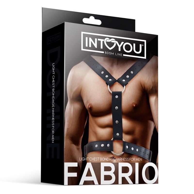 Fabrio Arnés Masculino para Bondage Cuero Vegano - Imagen 5