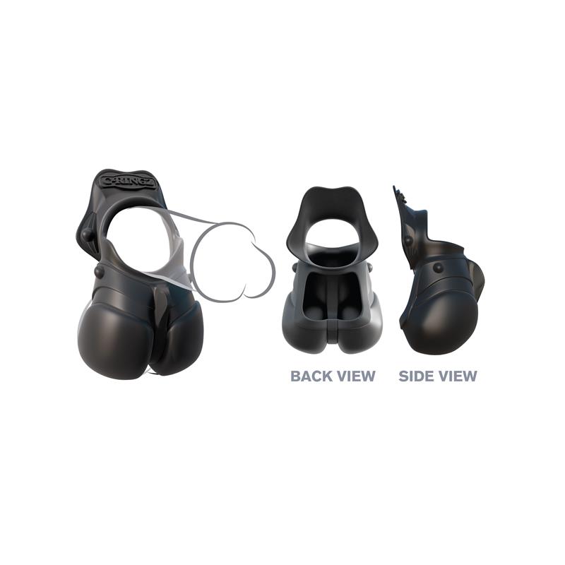 Fantasy C-Ringz Anillo con Protección de Testículos Color Negro - Imagen 6