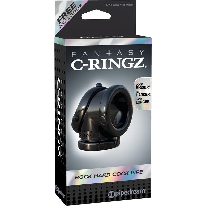 Fantasy C-Ringz Anillo Pesado Cock Pipe Negro - Imagen 7