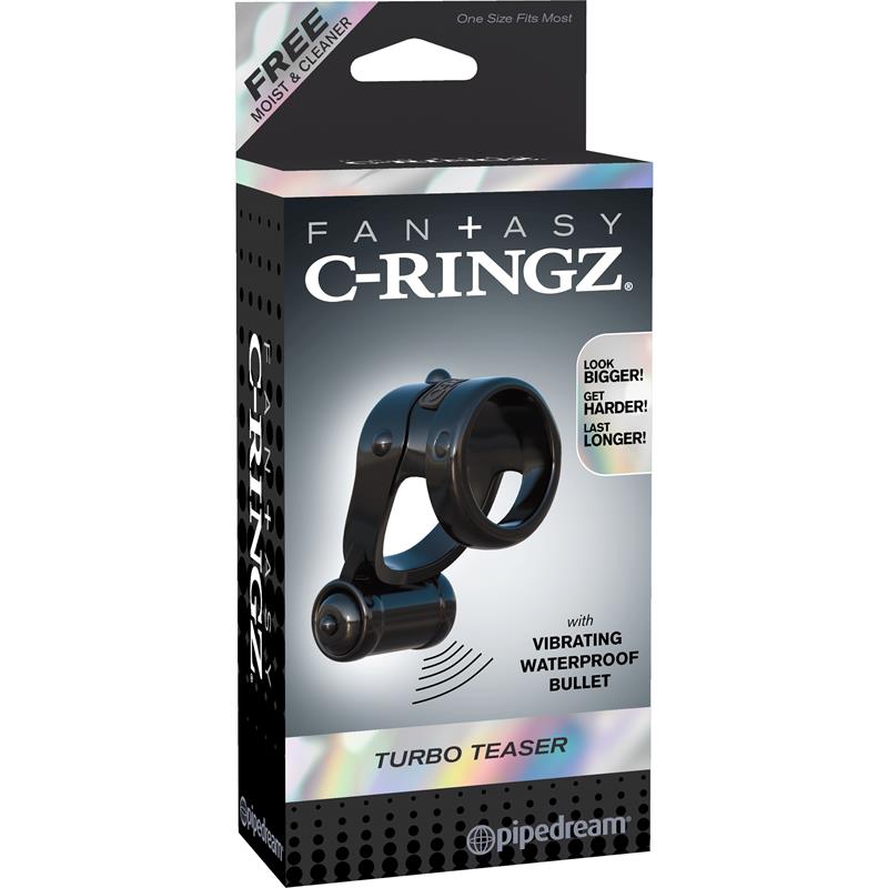 Fantasy C-Ringz Anillo Turbo Teazer Negro - Imagen 4