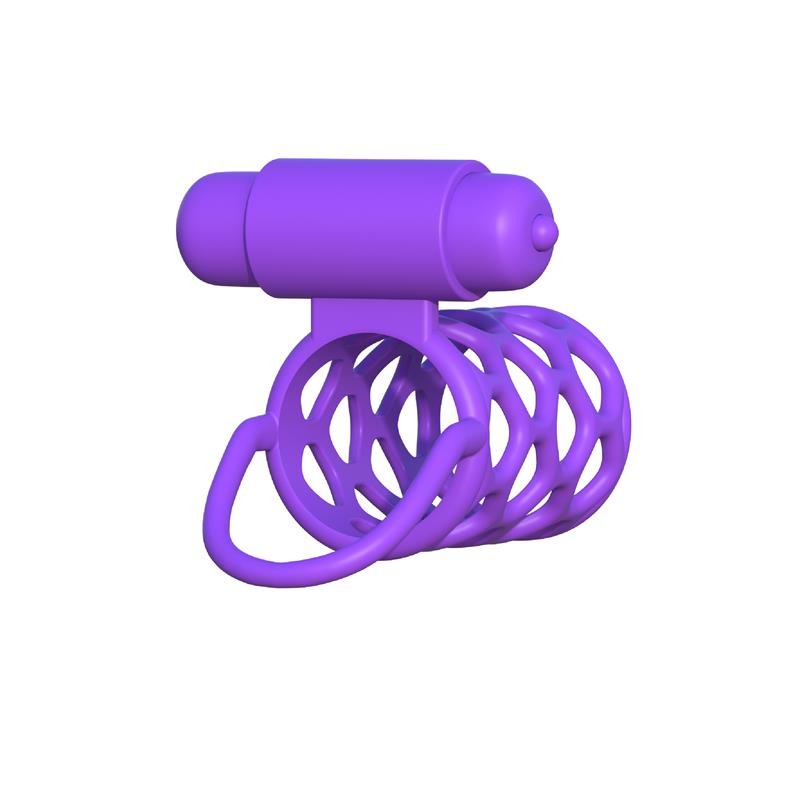 Fantasy C-Ringz Anillo Vibrador Jaula para Parejas Púrpura - Imagen 3