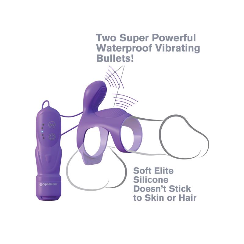 Fantasy C-Ringz Anillo Vibrador para Parejas Ultimate Cage Púrpura - Imagen 8