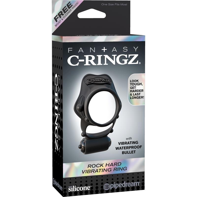 Fantasy C-Ringz Anillo Vibrador Pesado Negro - Imagen 5