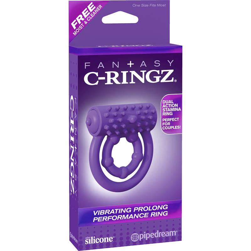 Fantasy C-Ringz Anillo Vibrador Prolongador del Rendimiento Púrpura - Imagen 3