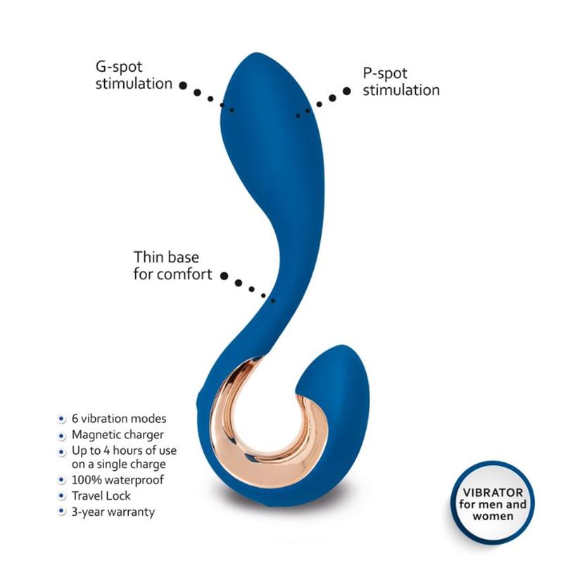 Gpop2 Vibrador Punto G y P Azul Indigo - Imagen 7
