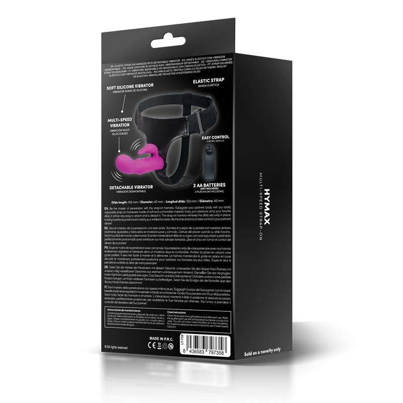 Hymax Arnés con Dildo-Vibrador con Conejito y Control Remoto - Imagen 5